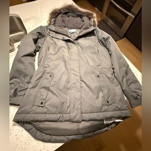Women's Gray Parka Coat-Columbia